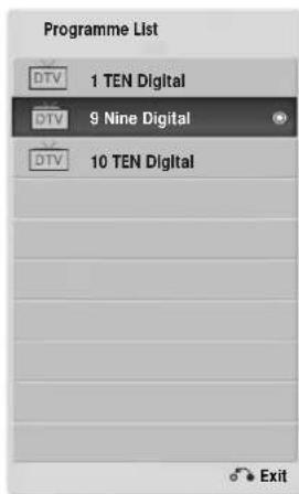 LG 50PS70FD - SELECTING THE PROGRAMME LIST - 2