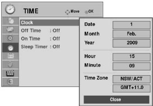 LG 50PS70FD - CLOCK SETUP - 2