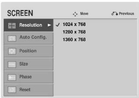 LG 50PS70FD - Selecting Resolution - 3