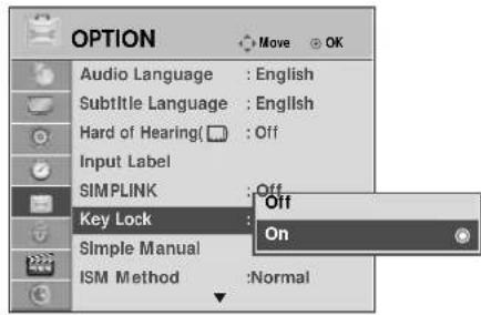 LG 50PS70FD - KEY LOCK - 2
