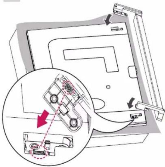 LG 65LB7500 - Attaching the Sound Bar Supporter - 8