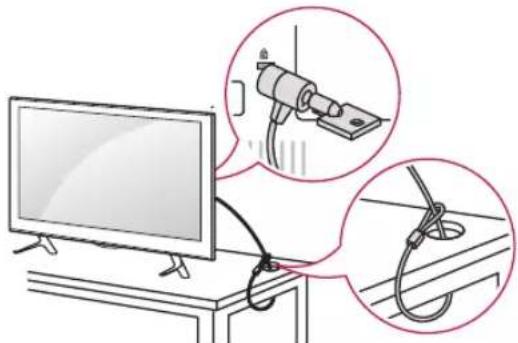 LG 65LB7500 - Using the Kensington security system - 1
