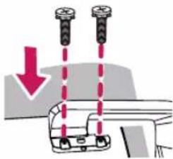 LG 65LB7500 - Attaching the Sound Bar Supporter - 6
