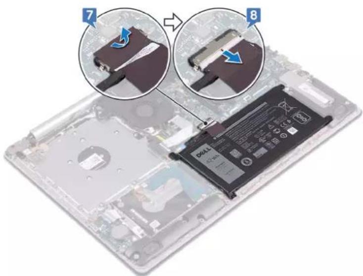 DELL Inspiron 3595 - Procedure for the computers that are shipped with optical drive - 4