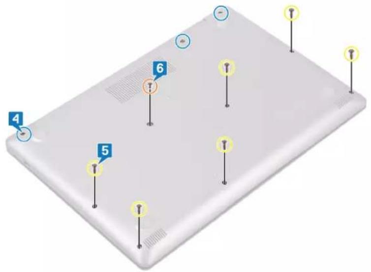 DELL Inspiron 3595 - Procedure for computers shipped without optical drive - 4
