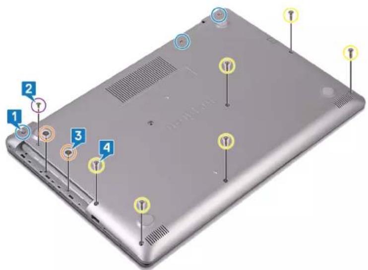 DELL Inspiron 3595 - Procedure for the computers that are shipped with optical drive - 1