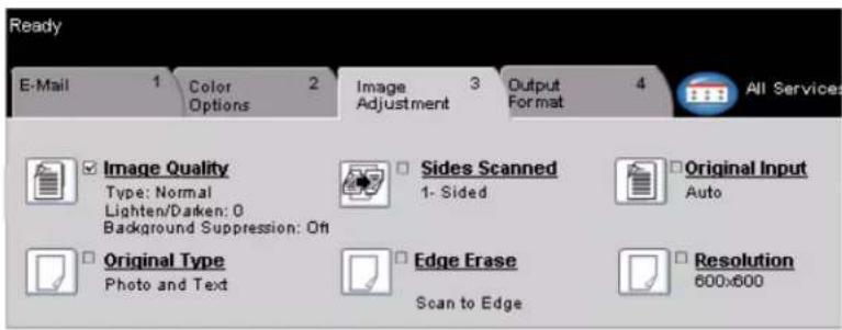 XEROX WorkCentre Pro C2636 - IMAGE ADJUSTMENT... - 1