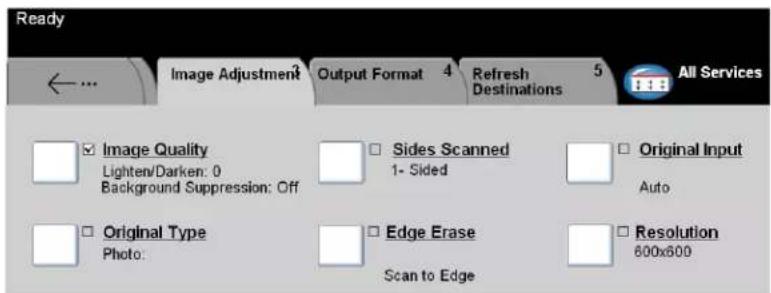 XEROX WorkCentre Pro C2636 - IMAGE ADJUSTMENT... - 1