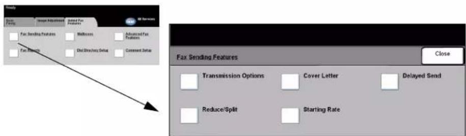 XEROX WorkCentre Pro C2636 - Fax Sending Features - 1