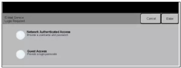XEROX WorkCentre Pro C2636 - AUTHENTICATION MODE - 1