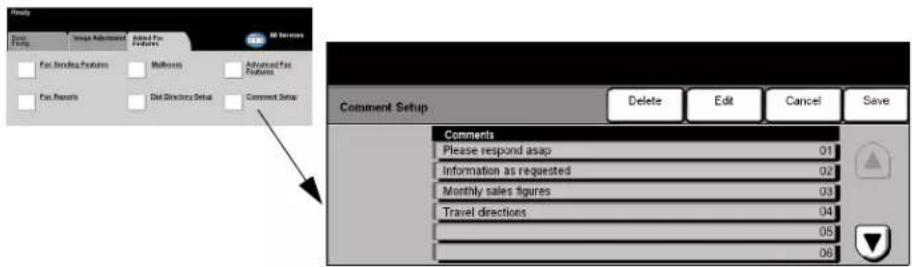 XEROX WorkCentre Pro C2636 - Comment Setup - 1