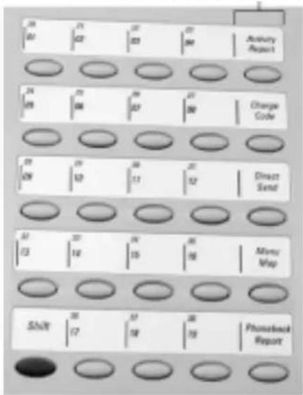 XEROX WorkCentre Pro 555 - Direct Access Function Keys - 1