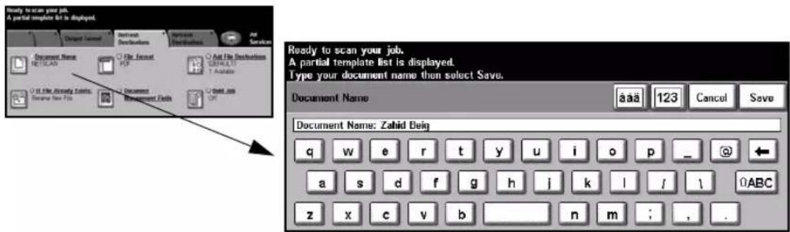 XEROX WorkCentre Pro 65 - Document Name - 1