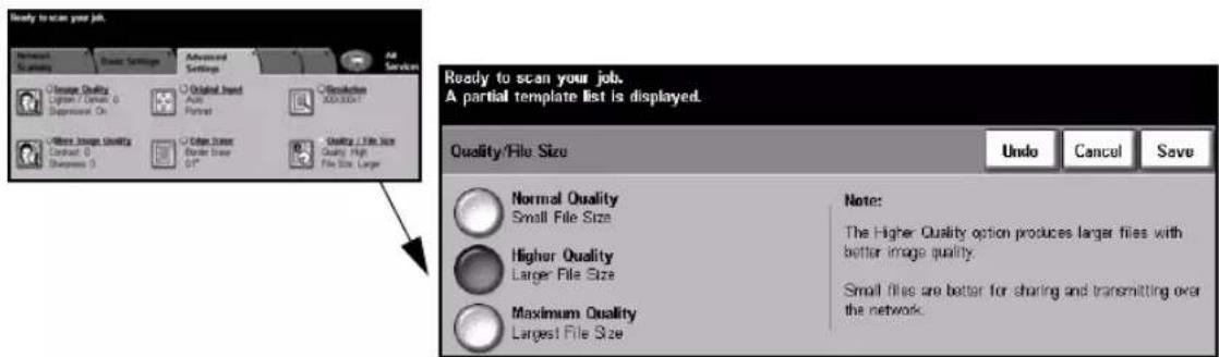 XEROX WorkCentre Pro 65 - Quality / File Size - 1