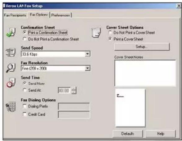 XEROX WorkCentre Pro 65 - Fax Options - 1