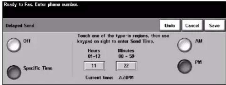 XEROX WorkCentre Pro 65 - Delayed Send - 2