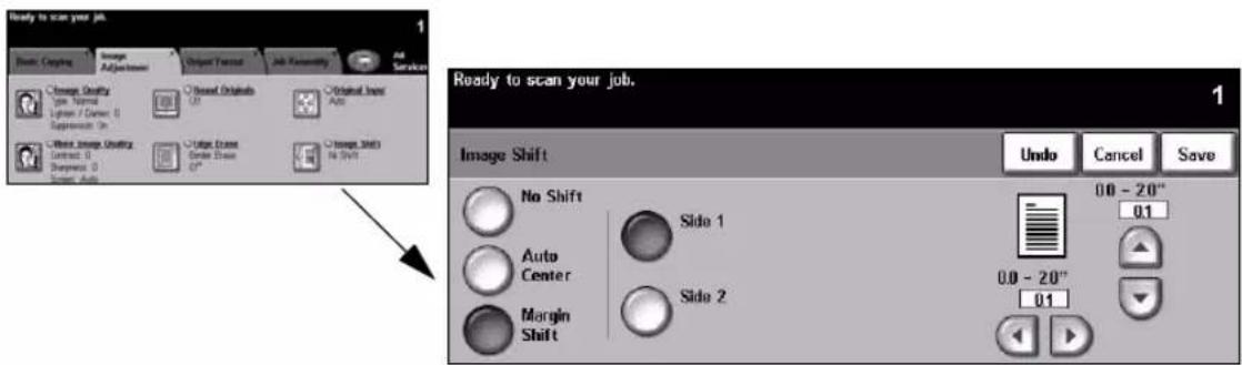 XEROX WorkCentre Pro 65 - Image Shift - 1