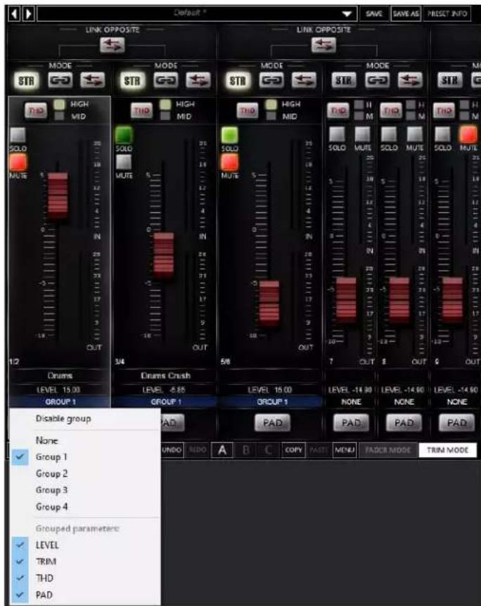 WesAudio ngLEVELER - Plug-in – Channel groups - 1