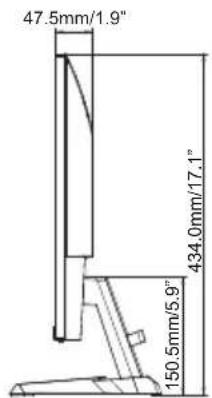 IIYAMA G-Master GB2745QS - DIMENSIONS : G-MASTER GB2755HSU, G-MASTER GB2755QSU - 12