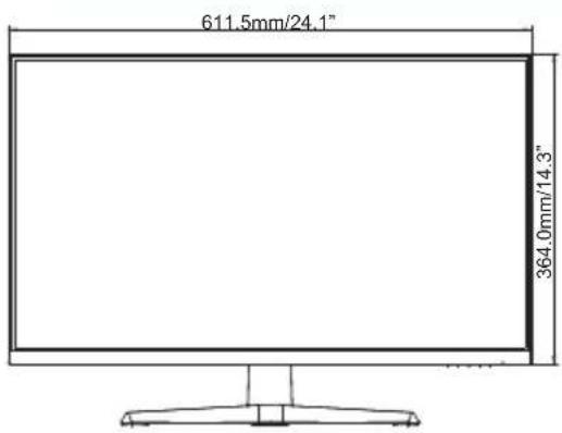 IIYAMA G-Master GB2745QS - DIMENSIONS : G-MASTER GB2755HSU, G-MASTER GB2755QSU - 8