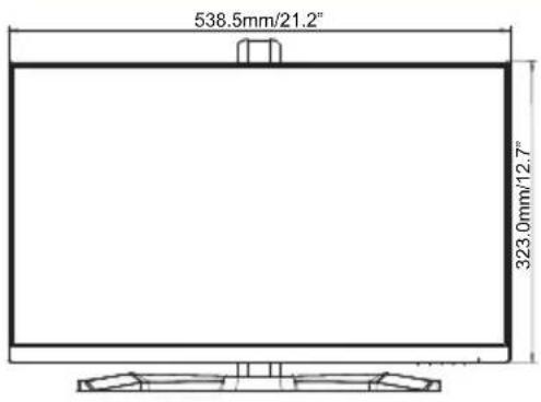 IIYAMA G-Master GB2745QS - DIMENSIONS : G-MASTER GB2445HSU, G-MASTER GB2455HSU - 1