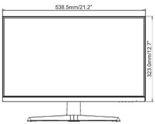 IIYAMA G-Master GB2745QS - DIMENSIONS : G-MASTER GB2755HSU, G-MASTER GB2755QSU - 5