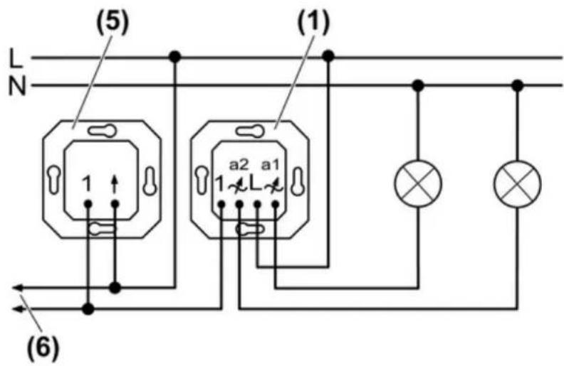 JUNG ES1565.07 - Connecting and mounting the dimmer - 1