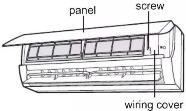 Daizuki DX09X416G-18 - Step seven: connect wire of indoor unit - 1