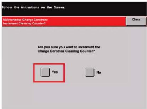 XEROX DocuColor 8000AP - Cleaning the Corotrons click here for video - 7