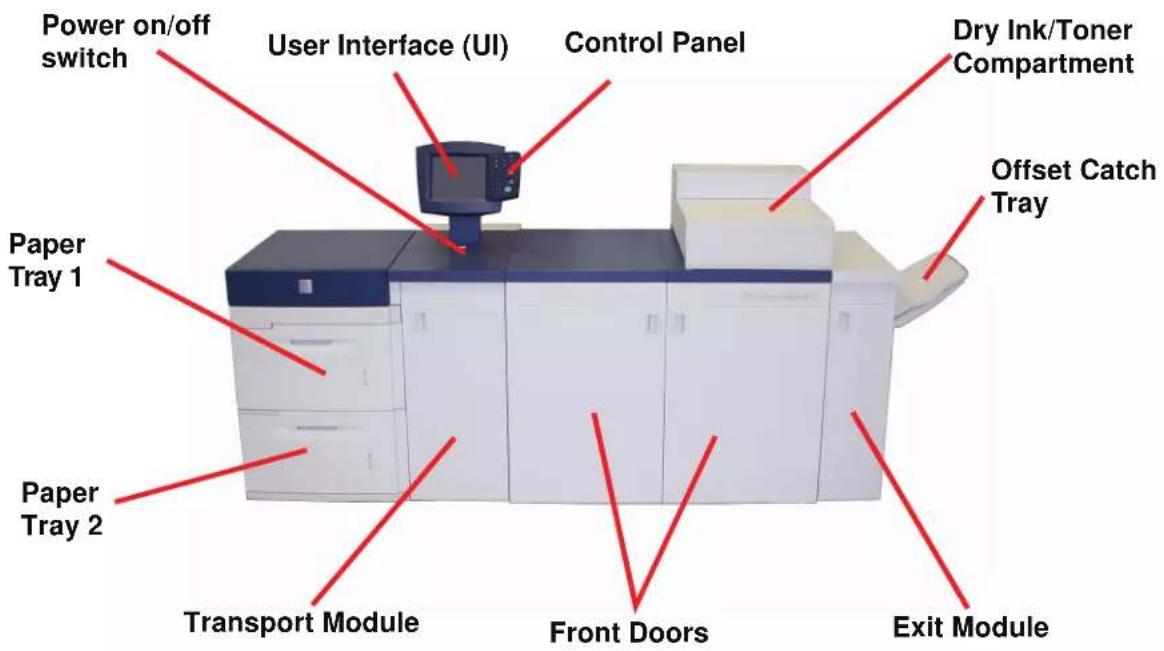 XEROX DocuColor 8000AP - Major Components - 1