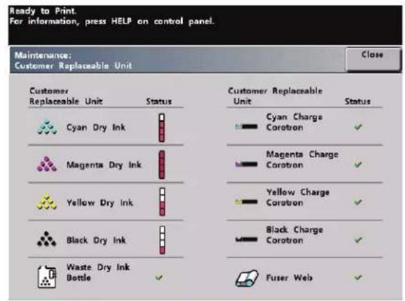 XEROX DocuColor 8000AP - Maintenance tab - 2