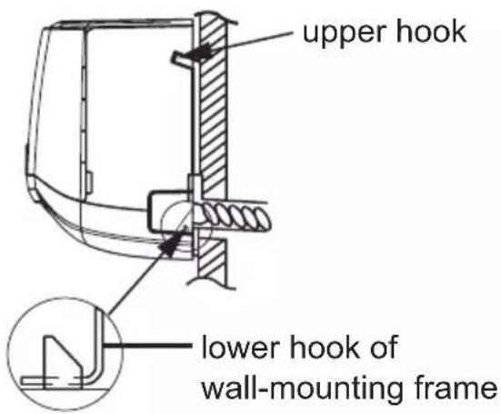 Daizuki DX12X416G-18 - Step nine: hang the indoor unit - 2