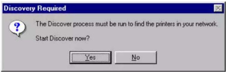 XEROX Document Centre 265ST - Discovery Required Window - 1