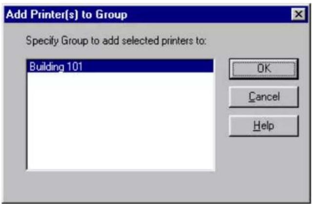 XEROX Document Centre 255 LP - Add Printer[s] to Group - 1