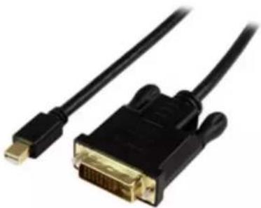 StarTech.com MDP2DVIMM3BS - ft Mini DisplayPort™ to DVI Active Adapter Converter Cable – mDP to DVI 2560x1600 – Black - 1