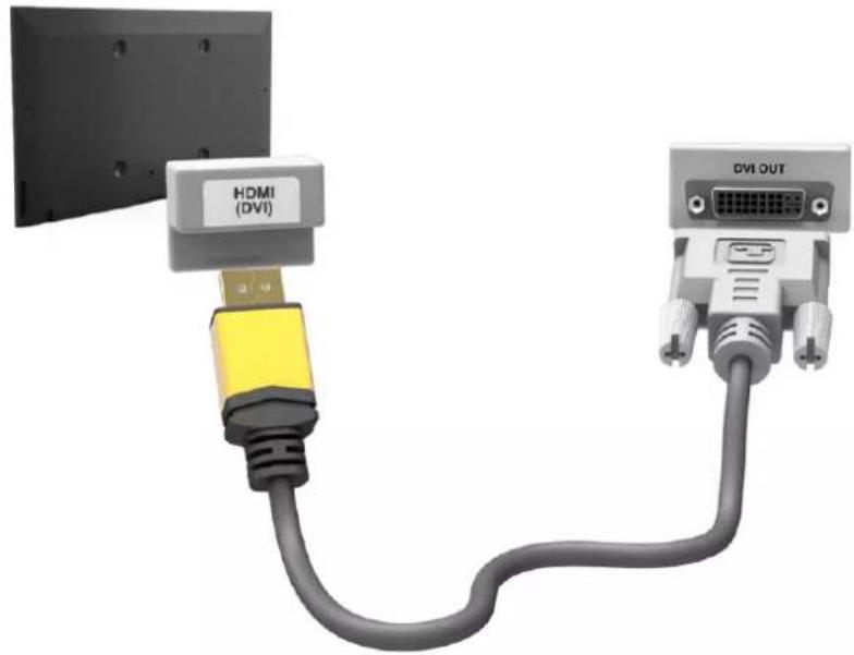 SAMSUNG UA55F8000AL - HDMI-to-DVI Connection - 1