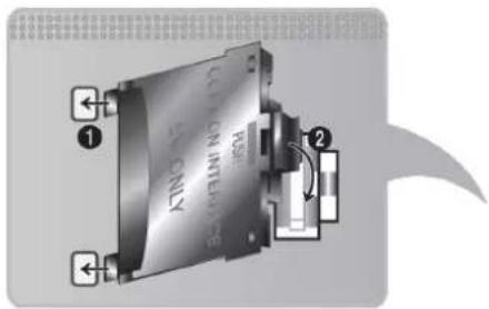 SAMSUNG UA55H6300AK - To connect the CI CARD Adapter, follow these steps: - 1