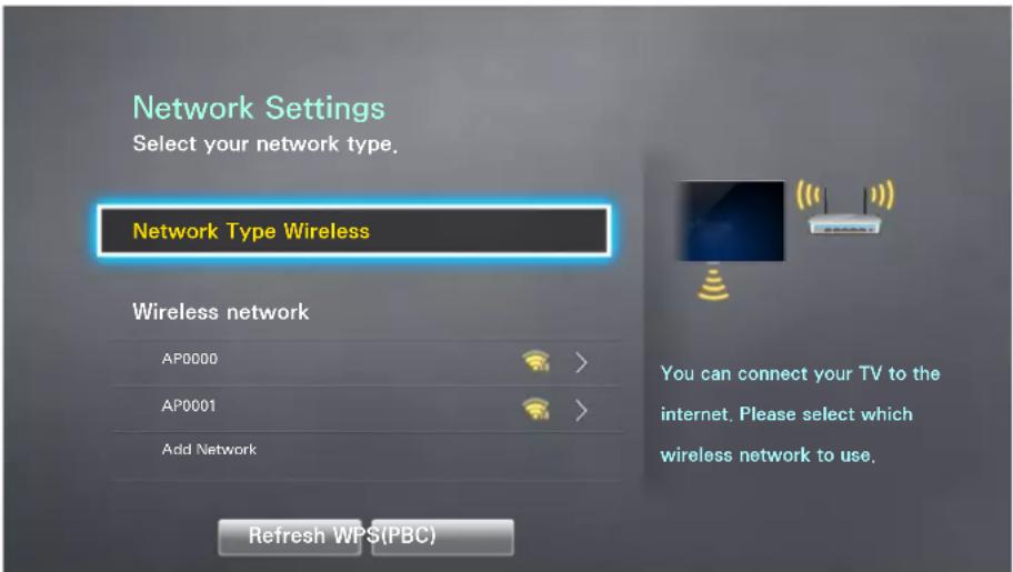 SAMSUNG UA55H6300AK - Network > Network Settings - 1