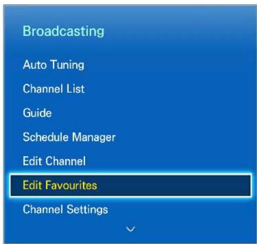 SAMSUNG UA46F7500DK - Favourite Channels - 1
