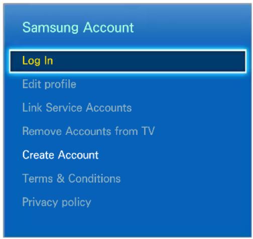 SAMSUNG UA46F7500DK - Samsung Account - 1