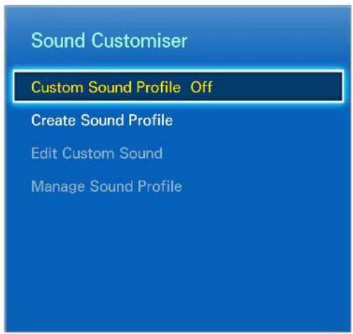 SAMSUNG UA65F9000AL - Sound Customiser - 1