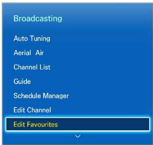 SAMSUNG UA65F9000AL - Favourites Channels - 1