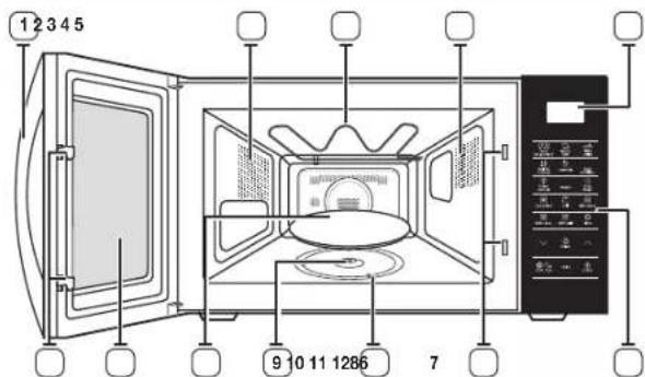 SAMSUNG CE76JD-CR - oven features - 1