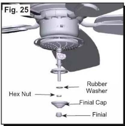 HONEYWELL Elston 10290 - To install the fan with the LED light kit: - 5