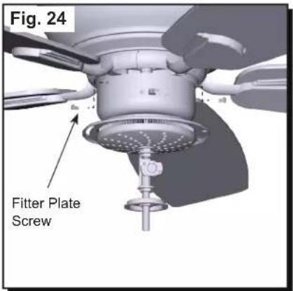 HONEYWELL Elston 10290 - To install the fan with the LED light kit: - 4