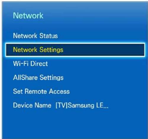 SAMSUNG UA46F8000AL - Wired Network Setup - 1