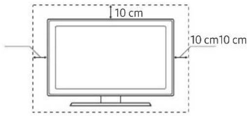 SAMSUNG UA40MU7000K - Providing proper ventilation for your TV - 1