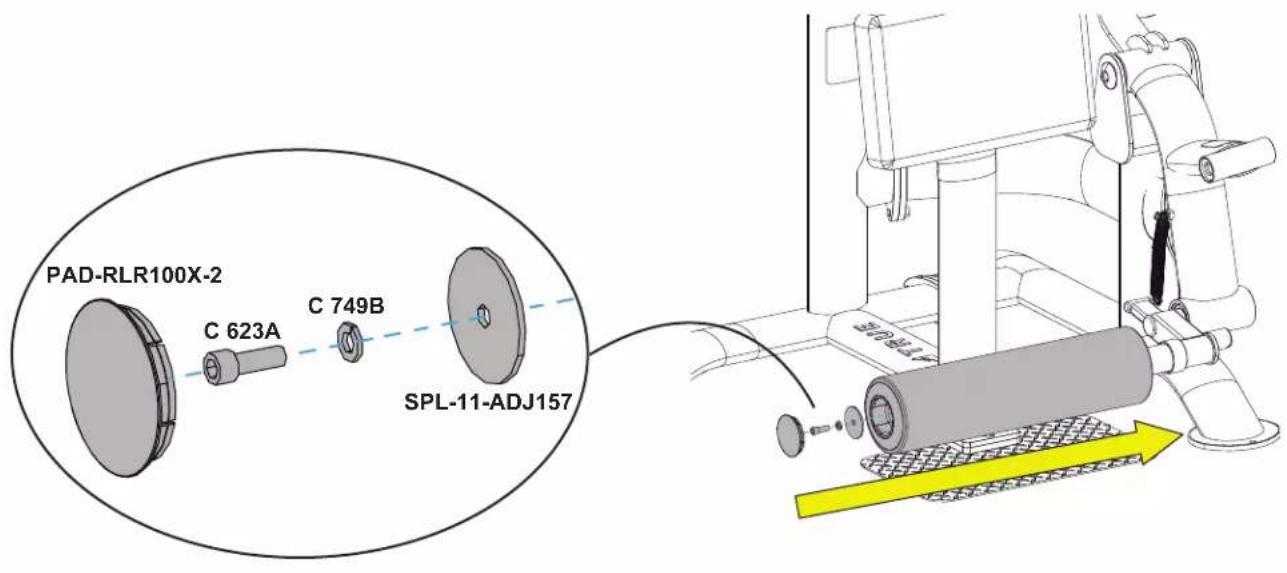 True PLS1300 - STEP 5—ATTACH PADS TO MAIN FRAME AND ANKLE ASSEMBLY CONTINUED - 1