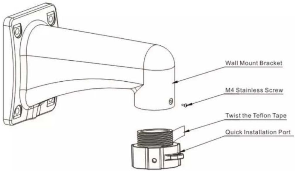 Dahua Technology 6AL445XANR - Installing Quick Mounting Connector - 1
