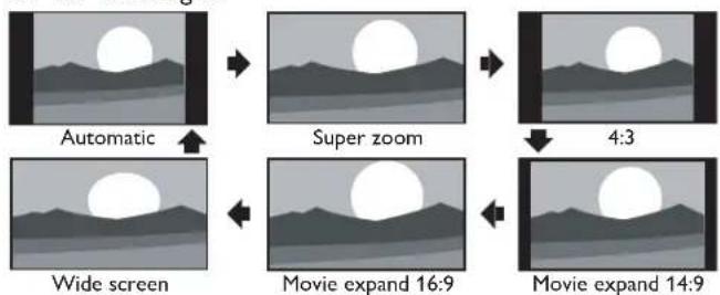 PHILIPS 32PFL4509C - Changing Picture Format - 3